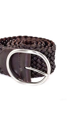 Cintura 16Ply in pelle marrone DRAGON DIFFUSION | 6050DARKBROWN